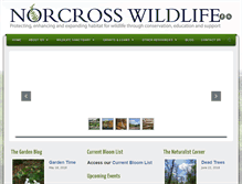 Tablet Screenshot of norcrosswildlife.org